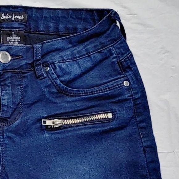 SUKO Jeans Ladies Zipper Accent Tummy… - Picture 5 of 9
